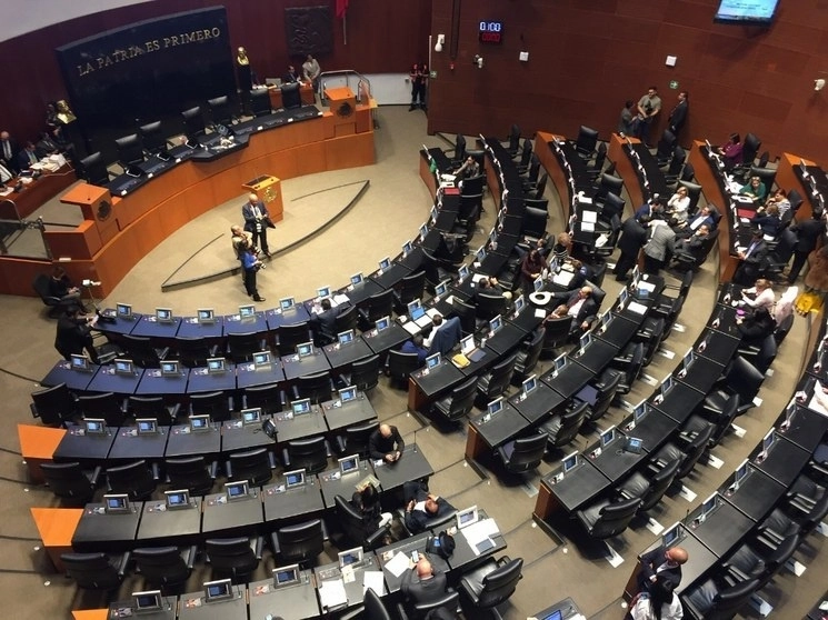 Sala de sesiones del Senado de la República en imagen de archivo. Foto Guillermo Sologuren