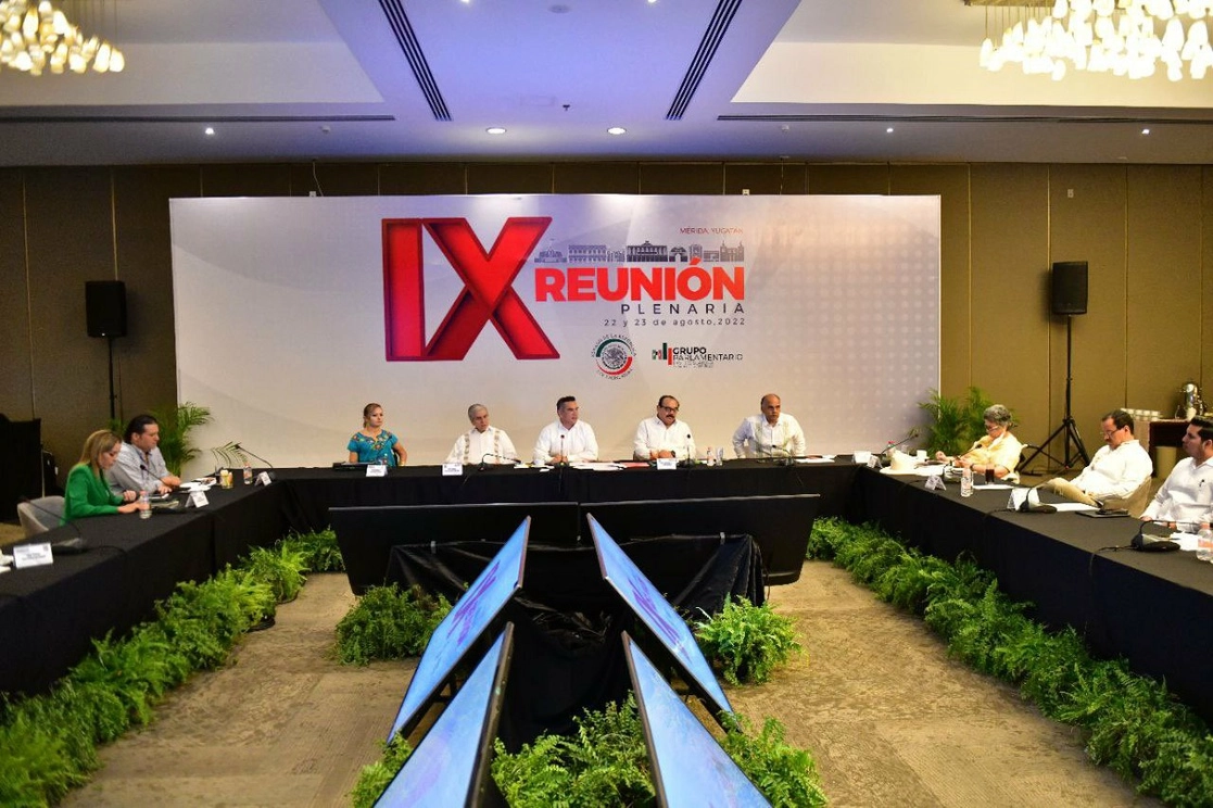 IX Reunión Plenaria del PRI celebrada en Yucatán. Foto tomada de la cuenta de Twitter @PRI_Nacional
