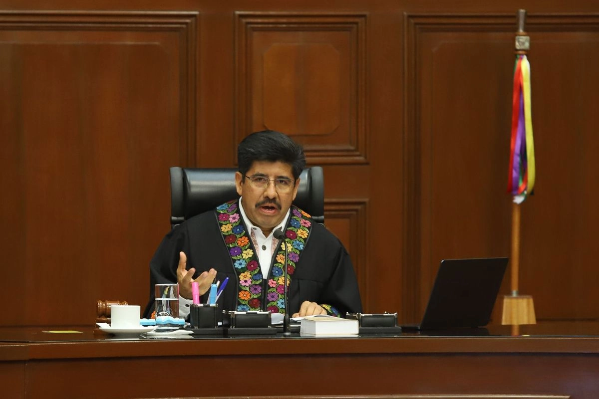 El ministro presidente de la SCJN, Hugo Aguilar 