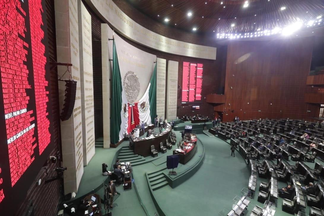 Las bancada de Morena y del Partido del Trabajo también presentaron reservas a la legislación, el 23 de febrero de 2021. Foto tomada del Twitter de @Mx_Diputados