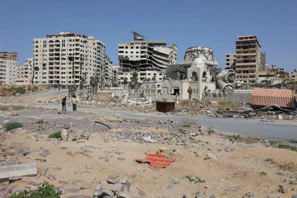 La ciudad de Gaza en medio del conflicto en curso en la Franja de Gaza entre Israel y Hamas, el 17 de mayo de 2024. Foto Afp