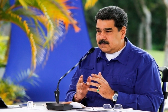 El presidente de Venezuela, Nicolás Maduro durante un mensaje televisivo el pasado 21 de marzo de 2021. Foto Xinhua
