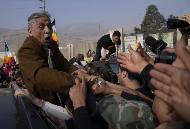 Antauro Humala, de 59 años, líder del llamado movimiento Etnocacerista en Perú. Foto Ap 
