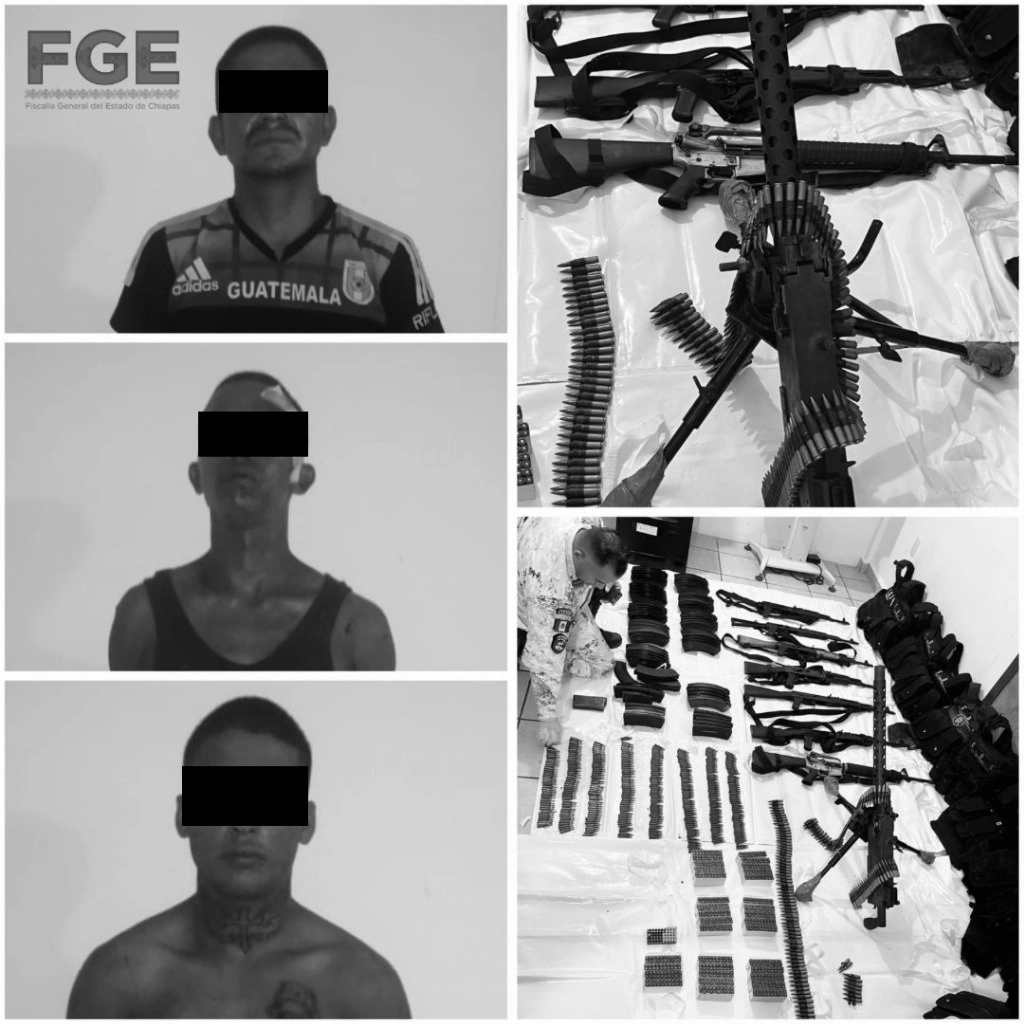 Durante el operativo se detuvo a tres personas y se logró el aseguramiento de armas. Foto La Jornada