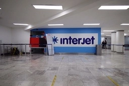 Módulo de Interjet en el AICCM. Foto Cristina Rodríguez/ archivo