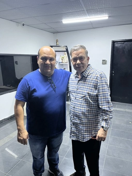 Roland Carreño y Gerardo Blyde en esta noche. Foto del perfil de X del abogado Gerardo Blyde