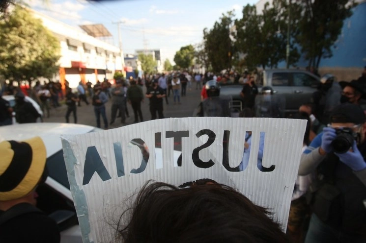 Protesta por la muerte de Giovanni López. Foto Arturo Campos/ Archivo


