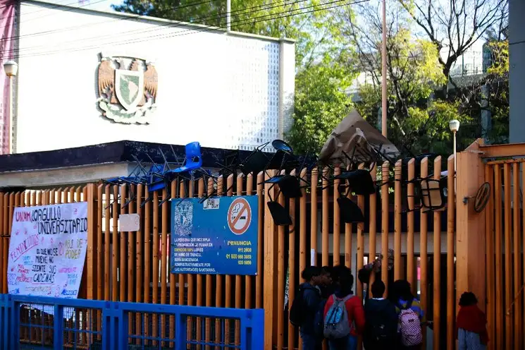 El plantel de la Escuela Nacional Preparatoria número 8, de la UNAM, el pasado 4 febrero de 2020. Foto Alfredo Domínguez