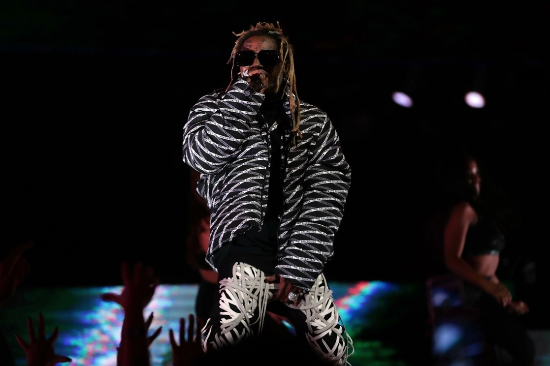 Lil Wayne durante su participación del All Star Game de la NBA en febrero de este año. Foto Afp / Archivo