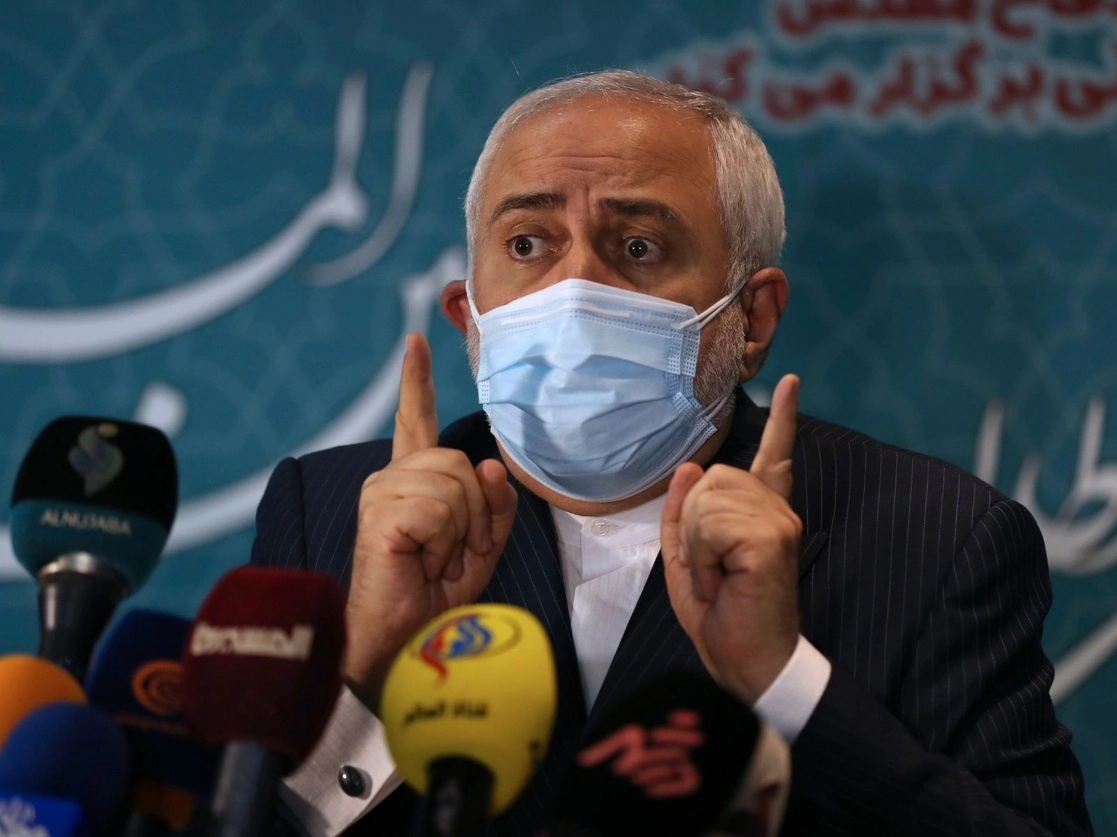 El canciller iraní Mohammad Javasd Zarif, en Teherán, el 23 de febrero de 2021. Foto Ap