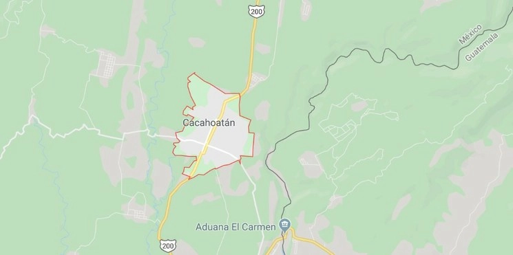 Pobladores del municipio de Cacahoatán, Chiapas, quemaron vivo a Alfredo “N”, quien presuntamente violó y asesinó a una niña de seis años. Captura de imagen de Google Maps