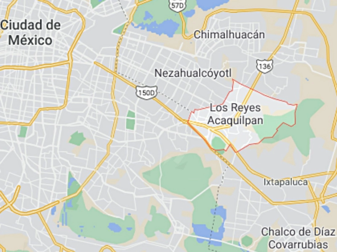 El hecho ocurrió la noche del martes 2 de febrero en el municipio mexiquense de La Paz. Imagen tomada de Google Maps