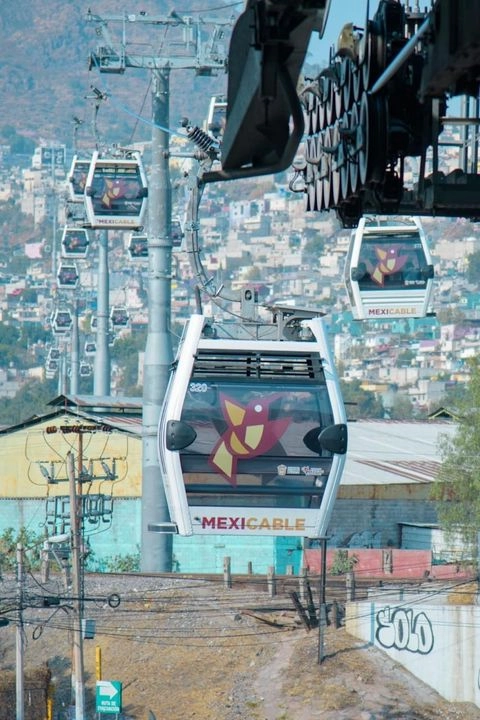 La Secretaría de Movilidad de Edomex anunció que en la Línea II del Mexicable, que opera en la región de Ecatepec, entrará en mantenimiento por dos semanas. Foto 