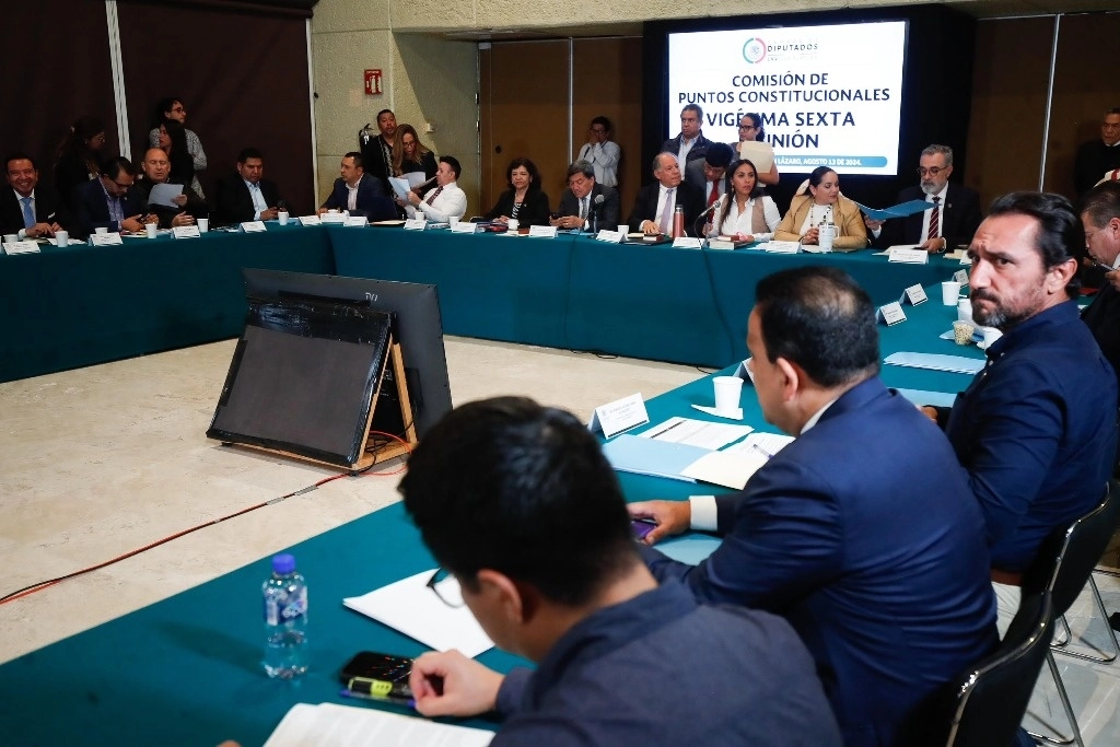 La Comisión de Puntos Constitucionales de la Cámara de Diputados presentó el proyecto de dictamen de la reforma judicial. Foto Cristina Rodríguez / Archivo
