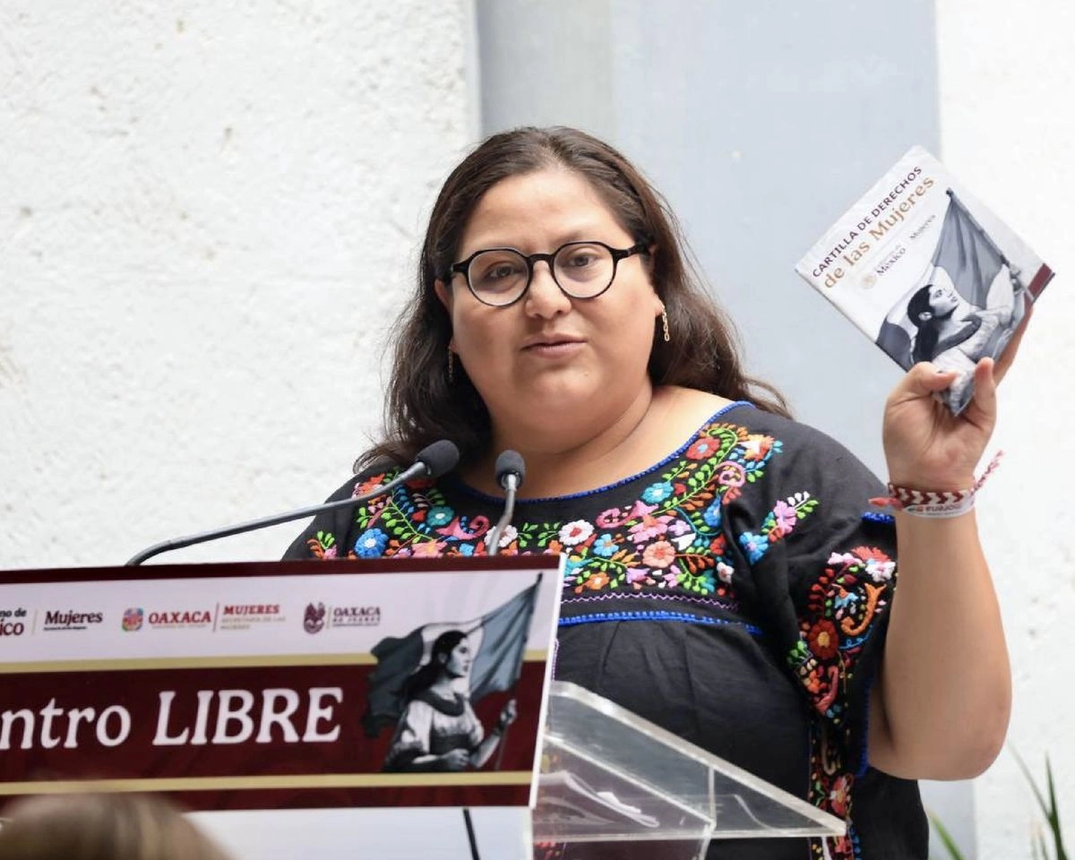 La titular de la Secretaría de las Mujeres, Citlalli Hernández Mora en imagen de archivo. Foto tomada de 