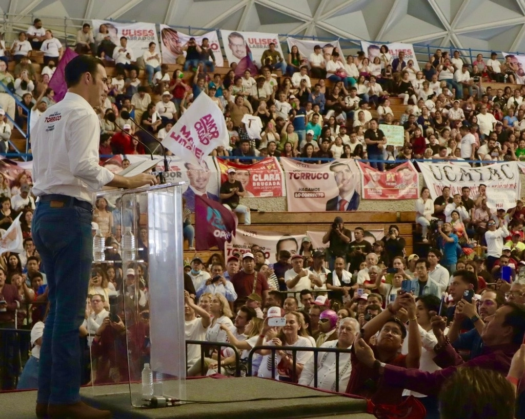 La inseguridad, abundó, ha sido nuestro pan de cada día y la indiferencia la principal razón del descontento social, aseguró el candidato. Foto @MiguelTorrucoG