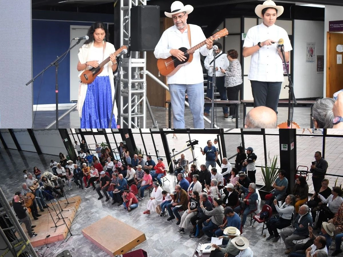 Aspectos del Conversatorio sobre la canción política en México realizado en el Centro Cultural Jaime Torres Bodet. Foto 