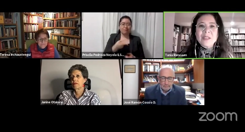 Se realizó el la sesión especial "¿DDHH en riesgo?" . Fotograma tomado de la transmisión en vivo por la página de Facebook de AI