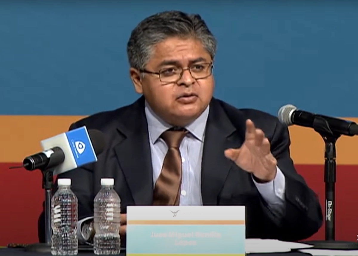 El ex magistrado de circuito, Miguel Bonilla López, en imagen de archivo. Imagen tomada de video compartido por 