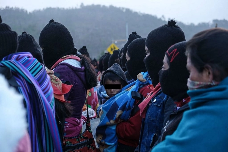 Miembros de la comunidad zapatista. Foto La Jornada / Archivo
