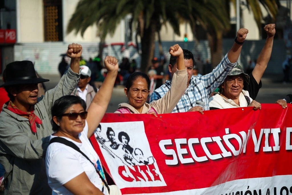 Integrantes de la CNTE en imagen de archivo. Foto Cristina Rodríguez