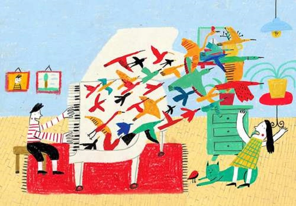 Dibujo de Joaquin Camp para uno de los libros infantiles que integran la colección de la editorial danesa en línea. Ilustración cortesía Equipo de Piboco