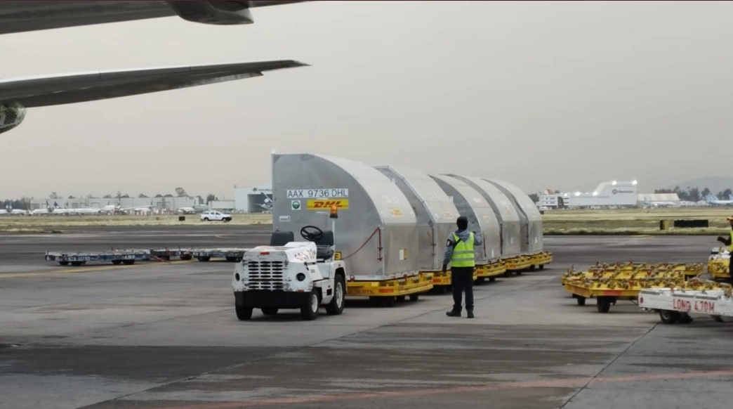 Esta mañana llegaron al país 460 mil 800 vacunas pediátricas Pfizer, adquiridas a través del mecanismo Covax de la ONU. Imagen tomada del Twitter @Birmex / Archivo 