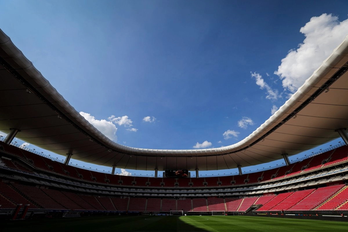 Aspecto al interior del Estadio Akron, ubicado en el municipio de Zapopan, ubicado al poniente de la zona metropolitana de Guadalajara, Jalisco 