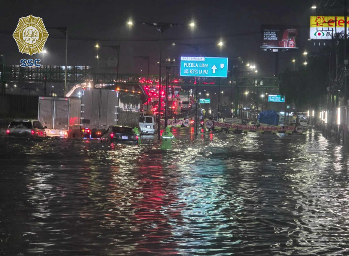 Secretaría de Gestión Integral y Protección Civil activó una triple alerta por la persistencia de las precipitaciones. Foto 