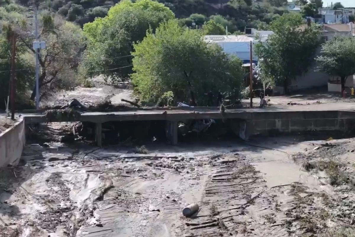 Daños por las lluvias en Arizona. Foto