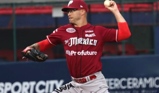 Aunque los Guerreros recortaron distancias con dos rayitas en la parte baja de esa entrada, la artillería colorada sumó dos anotaciones más en la sexta. Foto @DiablosRojosMX
