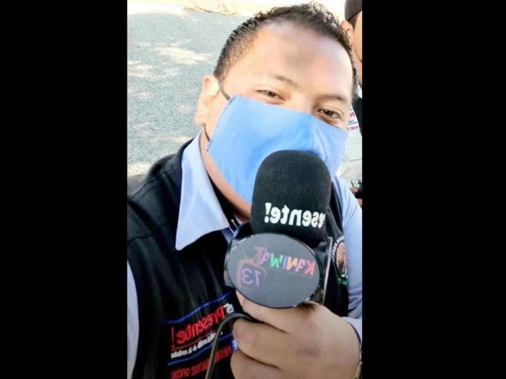 Ricardo Villanueva, cubría la fuente policiaca del portal de noticias 'Presente Veracruz'. Foto tomada de Facebook @presenteveracruz0ficial / Archivo
