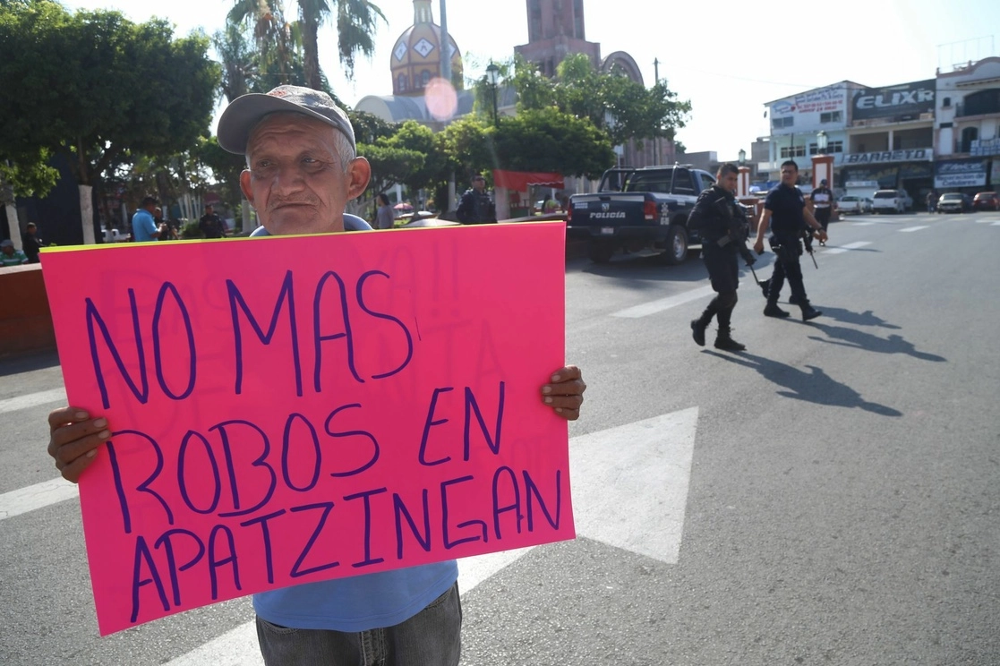 Imagen de archivo de 2017 de una protesta para exigir paz en la localidad. Foto Cuartoscuro