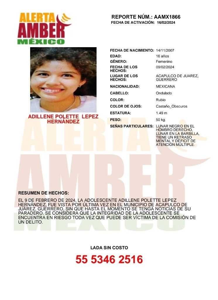 La joven fue localizada en el estado de Michoacán.