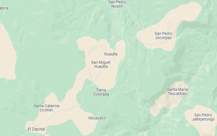 El cuerpo de una joven de 38 años desaparecida en la CDMX, fue localizado en una comunidad de Oaxaca. Foto Google Maps