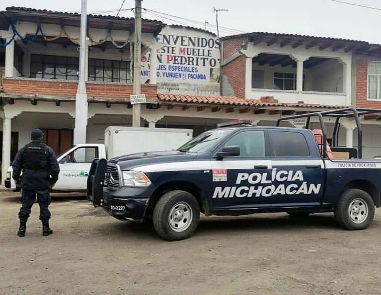 Elemento de la SSP de Michoacán en imagen de archivo. Foto tomada de la página de Facebook @SeguridadPublicaMich