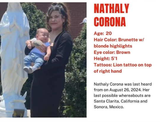 Nathaly Corona, una joven de 20 años originaria de Santa Clarita, California, fue encontrada sin vida en un domicilio del municipio de Navojoa. Foto Difundida en redes sociales