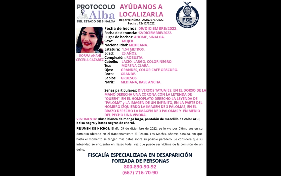 El cuerpo de Norma Anahí fue localizado en un canal del ejido Primero de Mayo, en el municipio de Ahome. Foto La Jornada