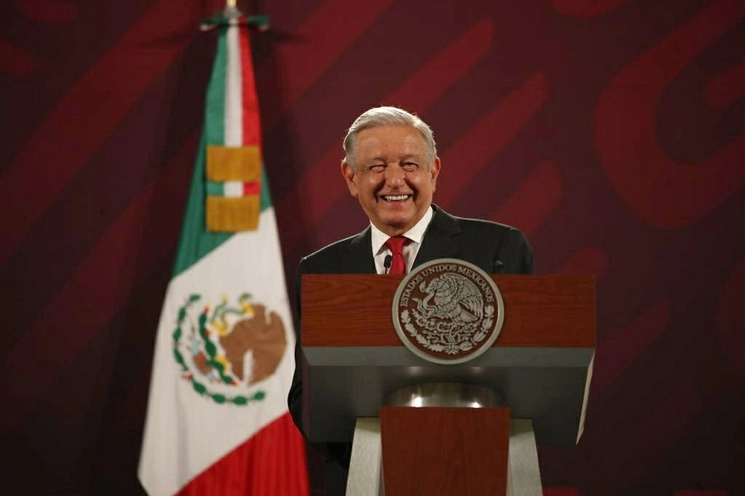El presidente Andrés Manuel López Obrador durante su conferencia matutina en Palacio Nacional, en la Ciudad de México, el 6 de septiembre de 2023. Foto Yazmín Ortega Cortés