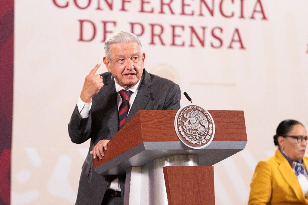 El presidente Andrés Manuel López Obrador, durante la mañanera del miércoles pasado. Foto Pablo Ramos



