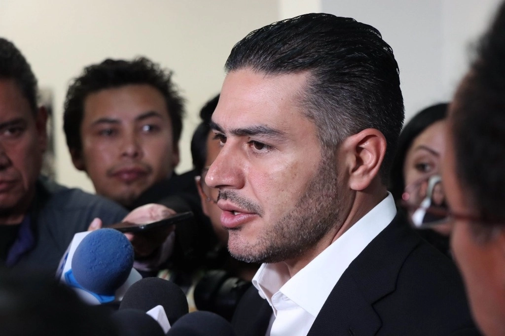 Omar García Harfuch, secretario de Seguridad Ciudadana de la CDMX durante rueda de prensa. Foto Cuartoscuro