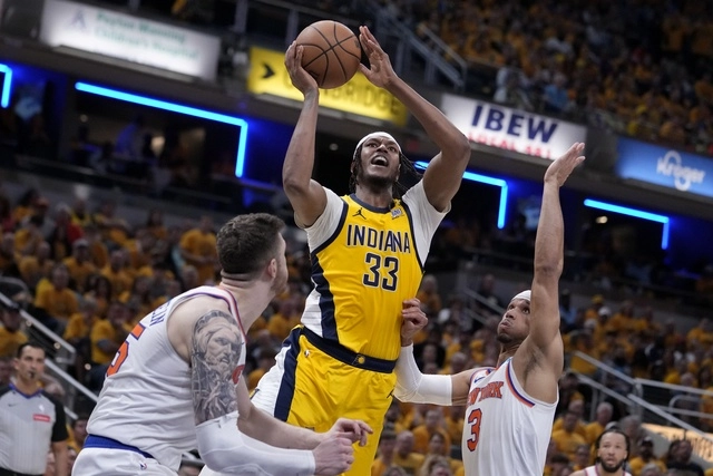 El camerunés Pascal Siakam terminó el encuentro con 25 puntos, siete rebotes y cinco asistencias. Foto Ap