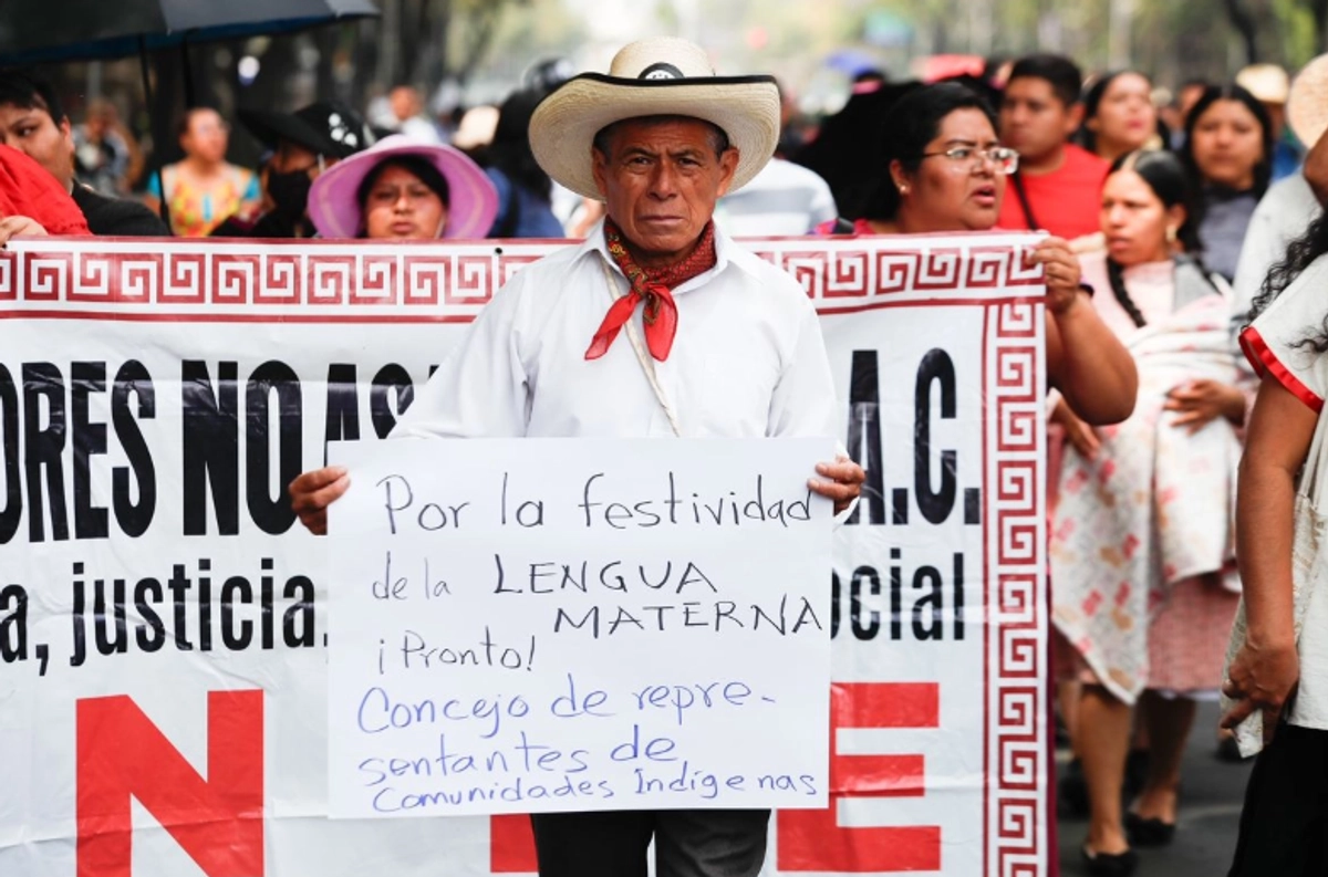 “El Día Internacional de los Pueblos Indígenas es una fecha que sólo sirve para realizar eventos, foros, conferencias, tomarse la foto y legitimar las acciones gubernamentales; para nosotros no es un día de festejo, es un día para continuar resistiendo y luchando”. Foto 