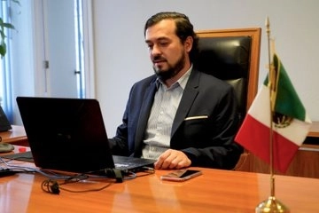 Luis Munguía Corella durante su presentación como presidente de Conasami. Foto tomada de la cuenta de Twitter @STPS_mx
