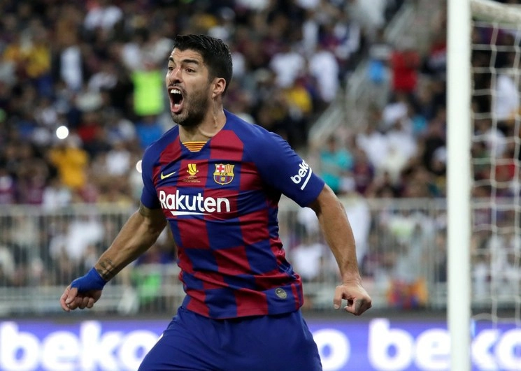 Con 11 goles, Luis Suárez es el tercer mejor anotador de La Liga en la presente temporada. Foto Ap