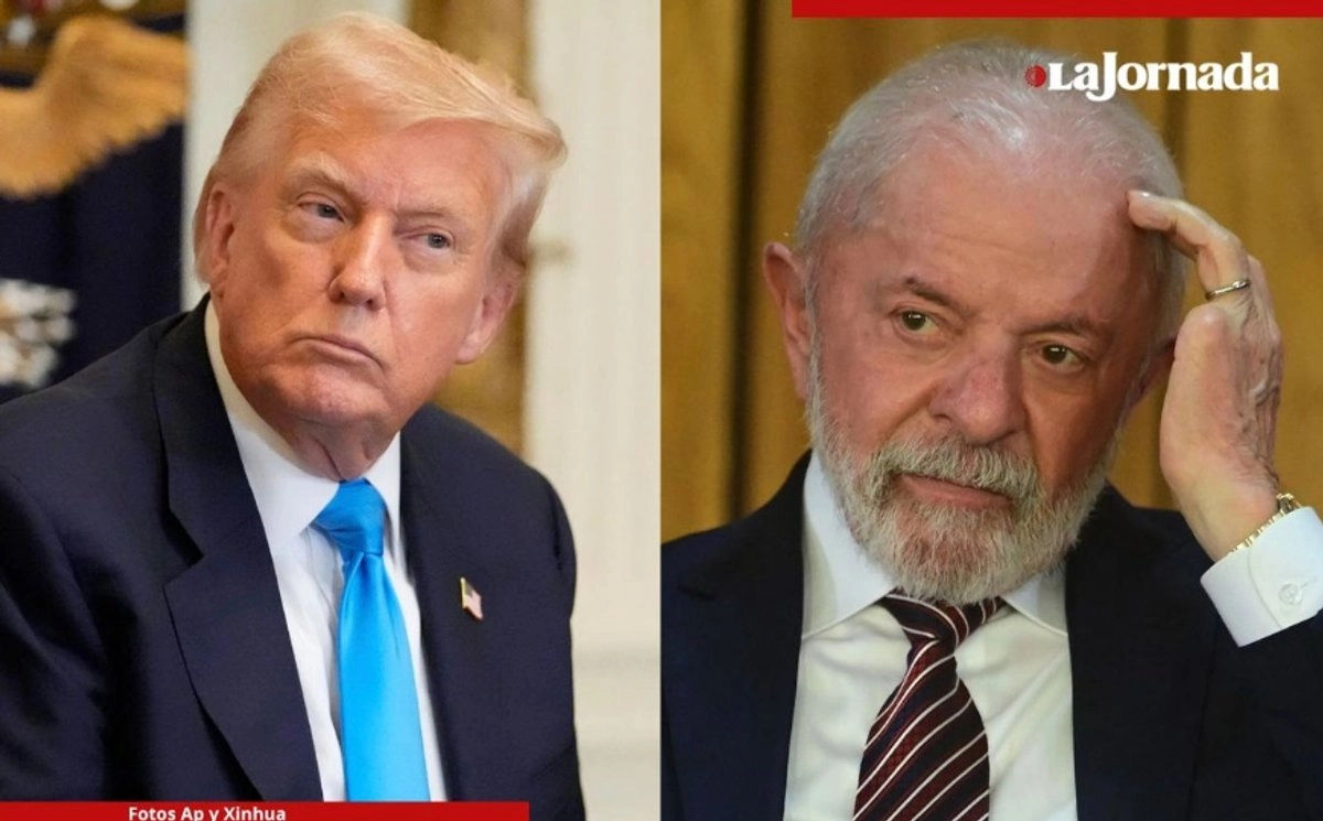 Los presidentes de Estados Unidos, Donald Trump y el de Brasil, Luiz Inácio Lula da Silva.