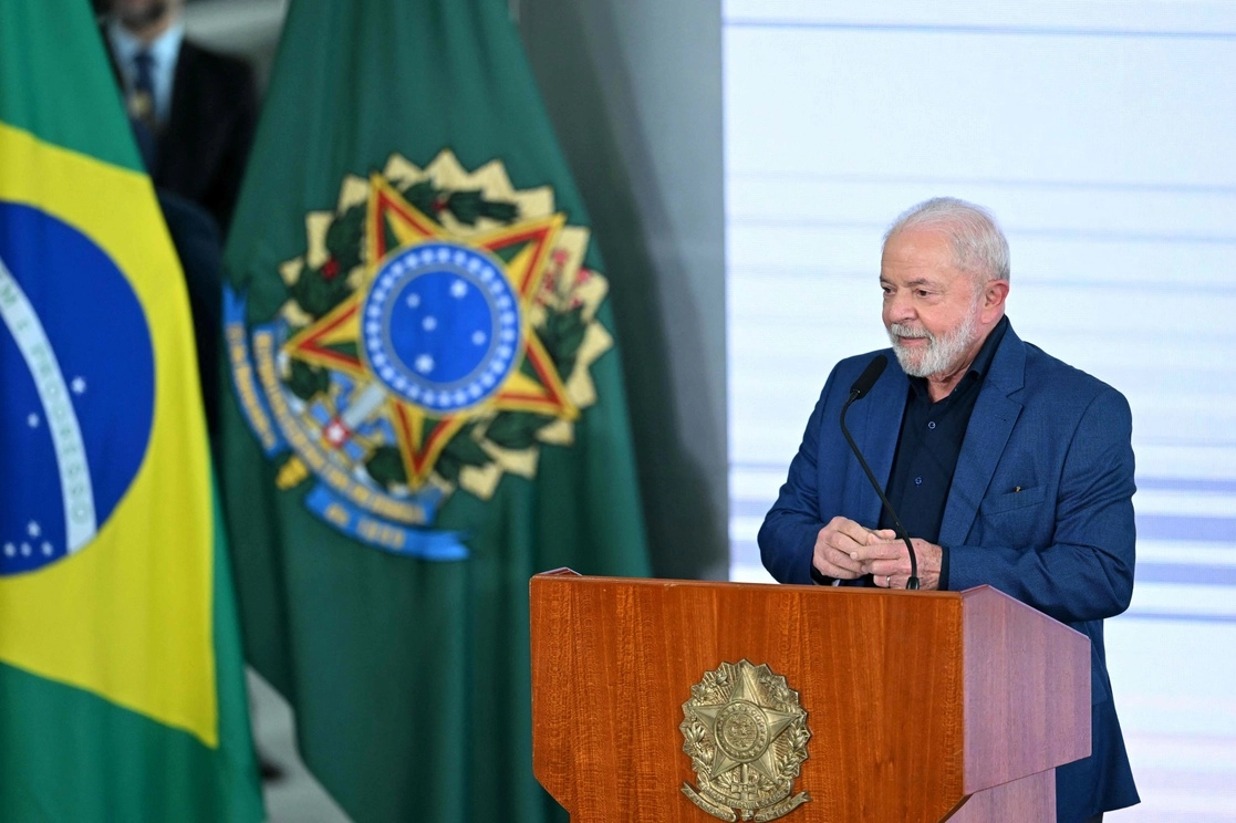 El presidente de Brasil, Luiz Inácio Lula da Silva, dijo que conversó con su homólogo de México, Andrés Manuel López Obrador, sobre "cooperación económica". Foto Afp / Archivo 