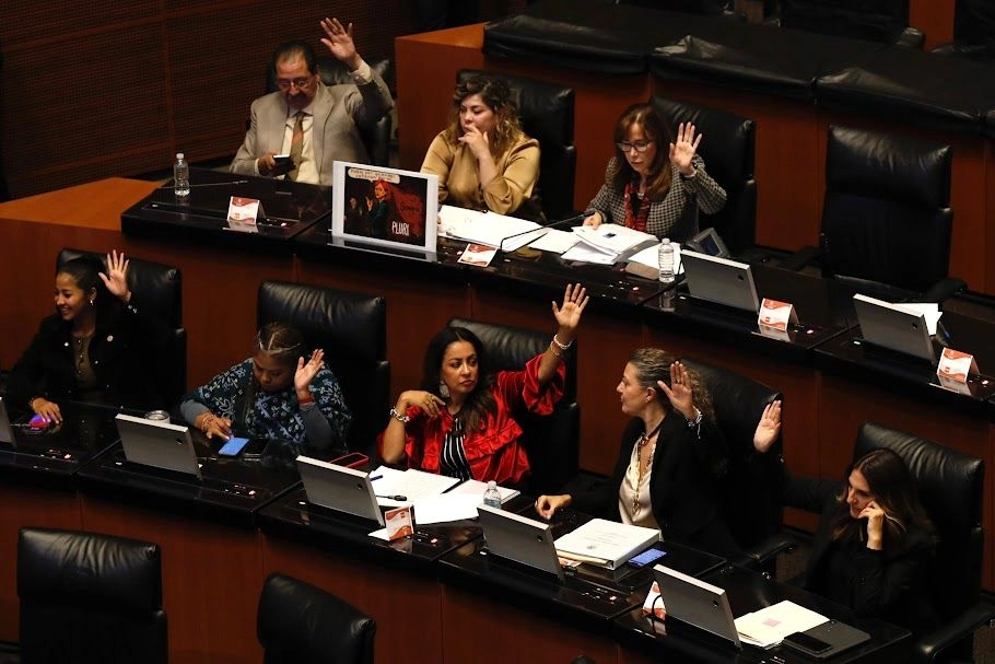 Sesión permanente en el Senado de la República, en la Ciudad de México, el 25 de junio de 2025. Foto