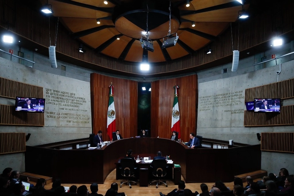 Sesión pública en el Salón del Pleno del TEPJF, el 28 de agosto de 2024. Foto Cristina Rodríguez