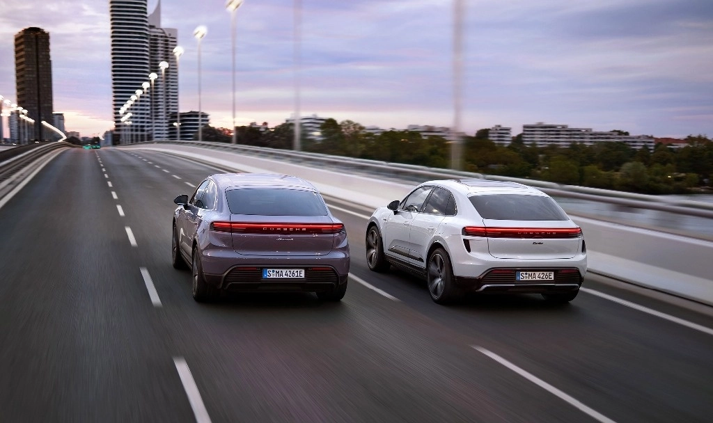 El nuevo Macan eléctrico recibió el máximo reconocimiento en seguridad por parte de Euro NCAP, donde destacó en pruebas de frenado de emergencia autónomo.. Foto Cortesía Porsche